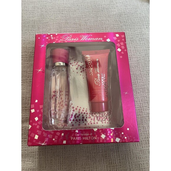 Paris Woman Perfume Gift Set Eau De Parfum Lotion 2pc Our Version Paris Hilton - Picture 1 of 2